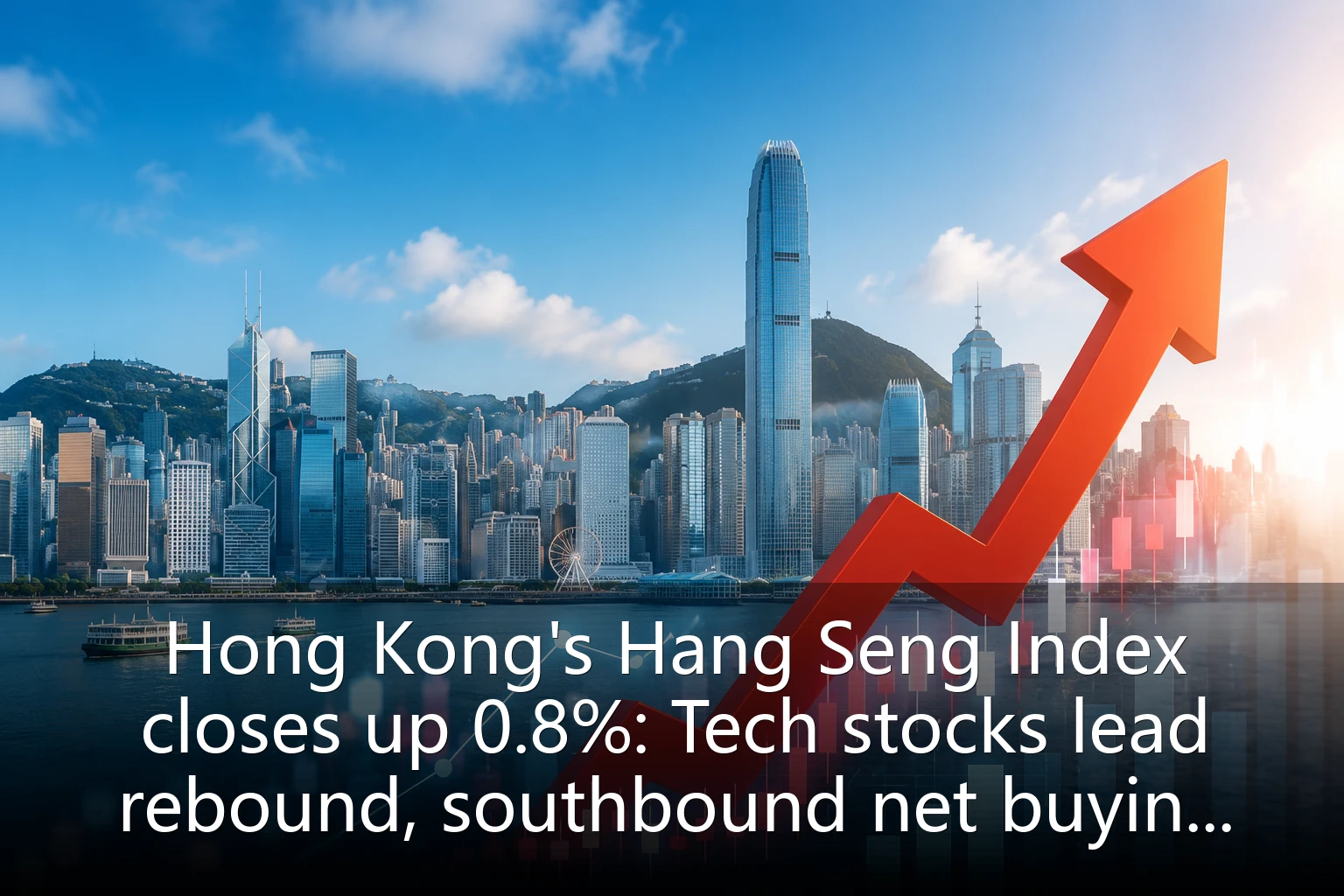 Hong Kong's Hang Seng Index closes up 0.8%: Tech stocks lead rebound, southbound net buying reaches HK$5 billion