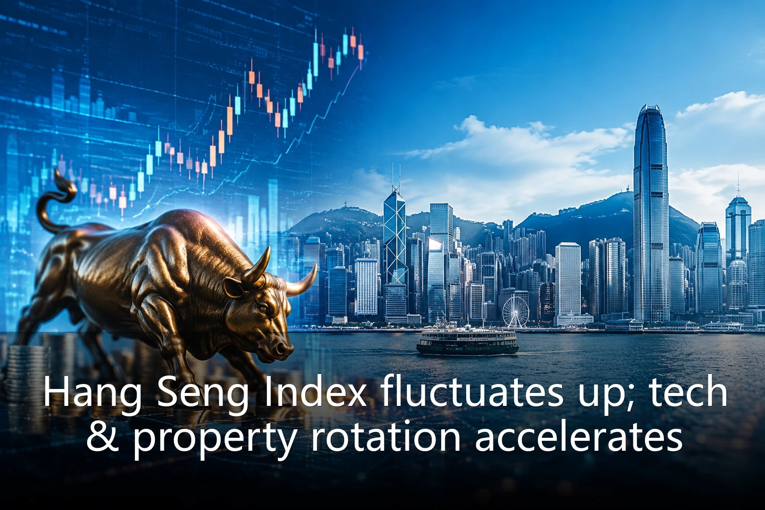 Hang Seng Index fluctuates up; tech & property rotation accelerates