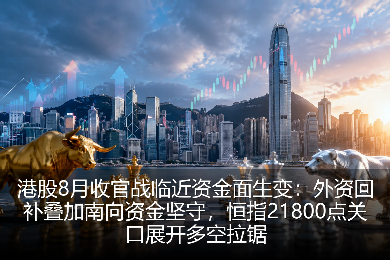 港股8月收官战临近资金面生变:外资回补叠加南向资金坚守,恒指21800点关口展开多空拉锯